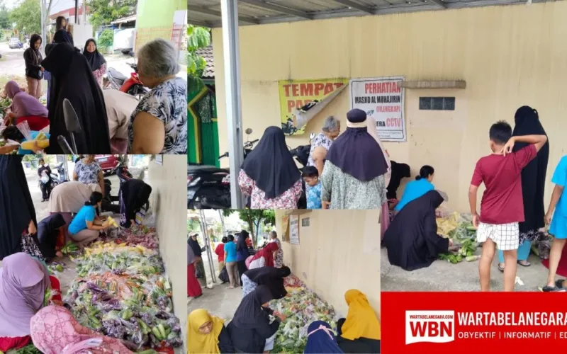 Pedagang Sayur Rp10 Ribu Bebas Pilih di Puspa Raya Jadi Daya Tarik Warga