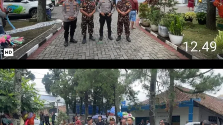 Polres Garut Laksanakan Pengamanan Dan Pelayanan Ibadah Natal Di Gereja