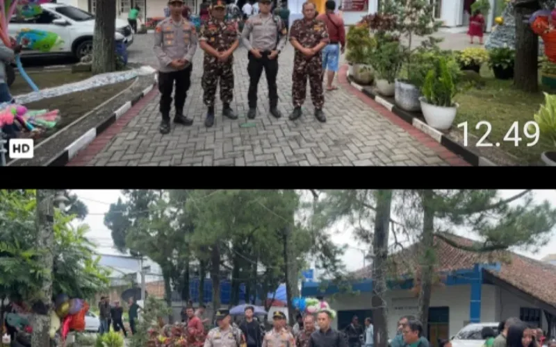 Polres Garut Laksanakan Pengamanan Dan Pelayanan Ibadah Natal Di Gereja