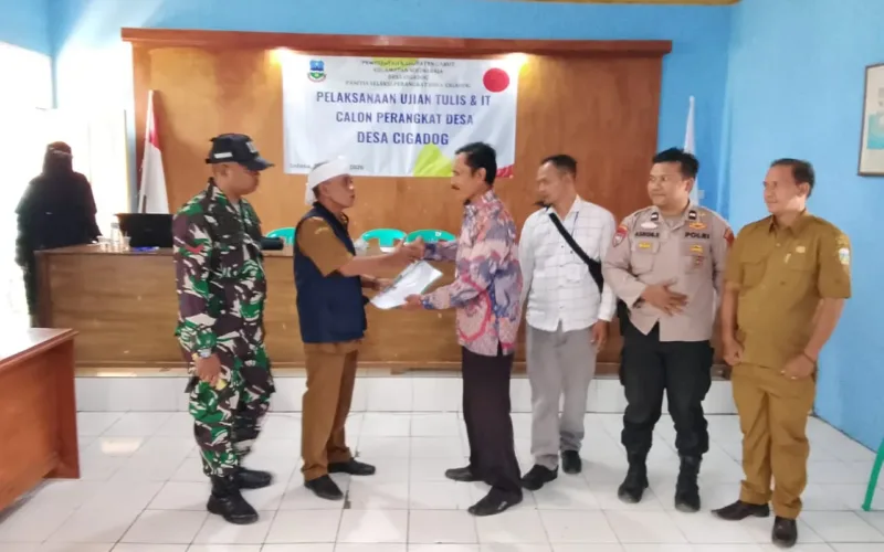 Seleksi Tertulis Prangkat Desa Cigadog Berangsung Lancar