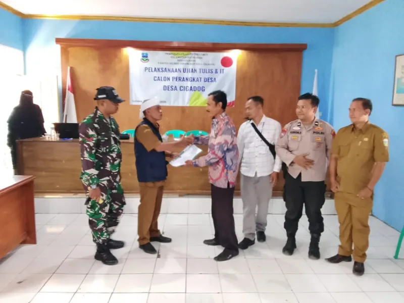 Seleksi Tertulis Prangkat Desa Cigadog Berangsung Lancar
