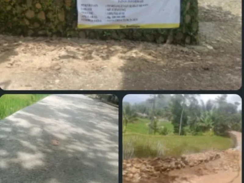 Soroti DD Proyek Rabat Beton Di Sukamulya Diduga Bermasalah