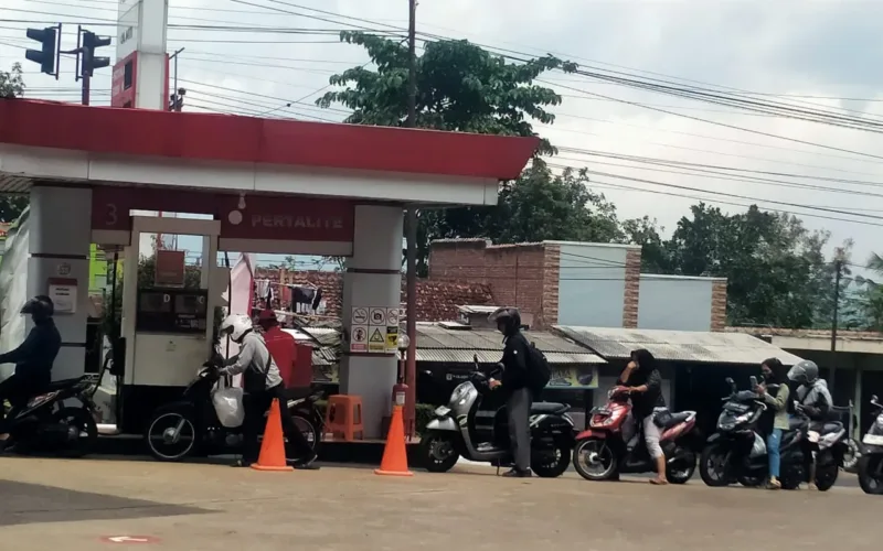 SPBU Cipatik Kersamanah Kabupaten Garut Terapkan Sistem Barcode Untuk Kendaraan Roda Dua