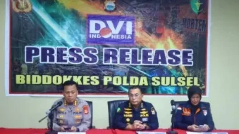 Biddokkes Polda Sulsel Gelar Konferensi Pers Hasil Identifikasi Korban Kecelakaan Pesawat ATR 42-500, 1 Korban Teridentifikasi