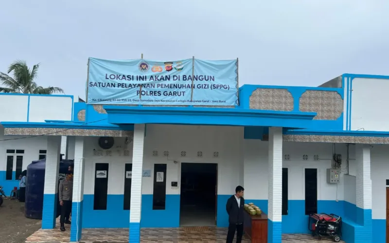 Kapolres Garut Tinjau Pembangunan SPPG Di Caringin