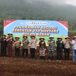Polres Garut Gelar Penanaman Jagung Serentak, Dukung Swasembada Pangan Nasional 2026