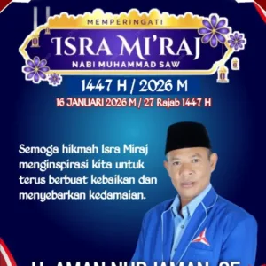Ketua DPC Partai Demokrat Garut H. Aman Nurjaman,Berpesan: Hikmah Isra Miraj
