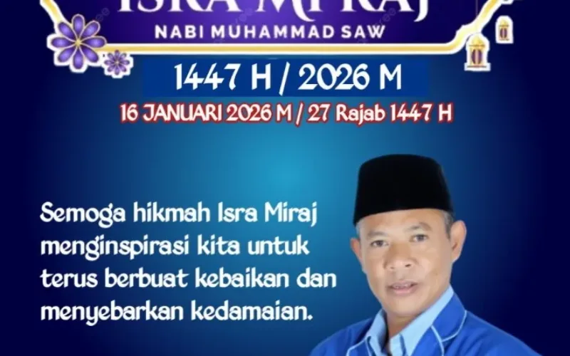 Ketua DPC Partai Demokrat Garut H. Aman Nurjaman,Berpesan: Hikmah Isra Miraj