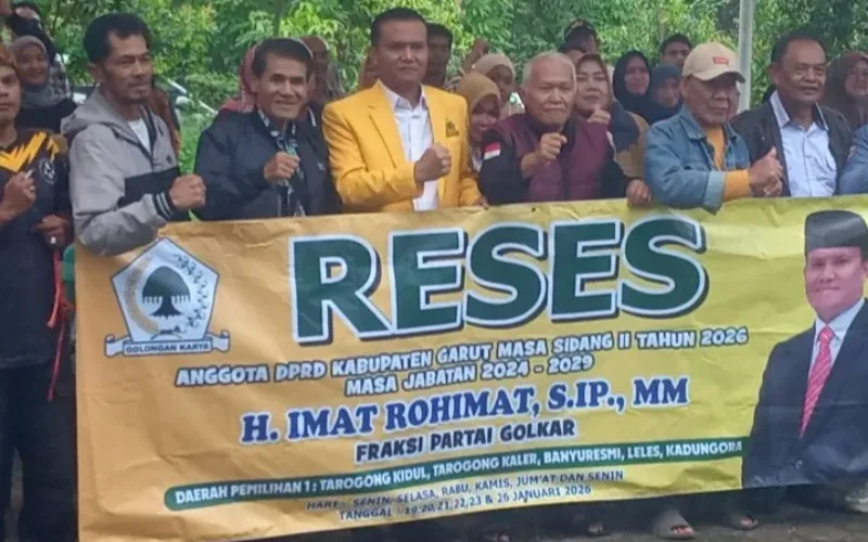 H. Imat Rohimat Anggota DPRD Garut dari Fraksi Golkar Melaksanakan Reses Masa Sidang ll Tahun 2026
