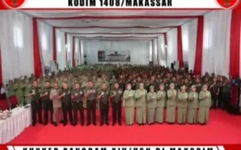 Pangdam XIV/Hasanuddin Laksanakan Kunjungan Kerja di Kodim 1408/Makassar, Tekankan Peran Strategis Babinsa dan Jaga Integritas Prajurit