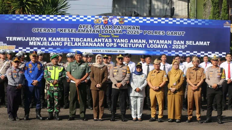 Apel Keselamatan Operasi Lodaya 2026 Digelar, Polres Garut Tegaskan Lalu Lintas Humanis