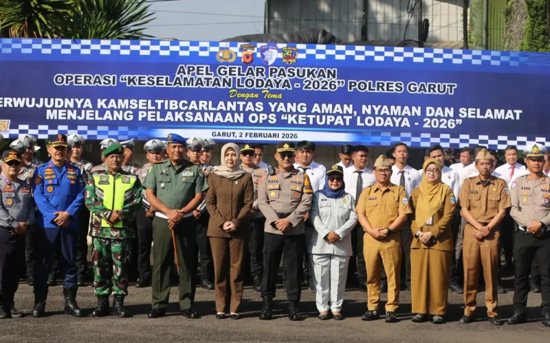 Apel Keselamatan Operasi Lodaya 2026 Digelar, Polres Garut Tegaskan Lalu Lintas Humanis