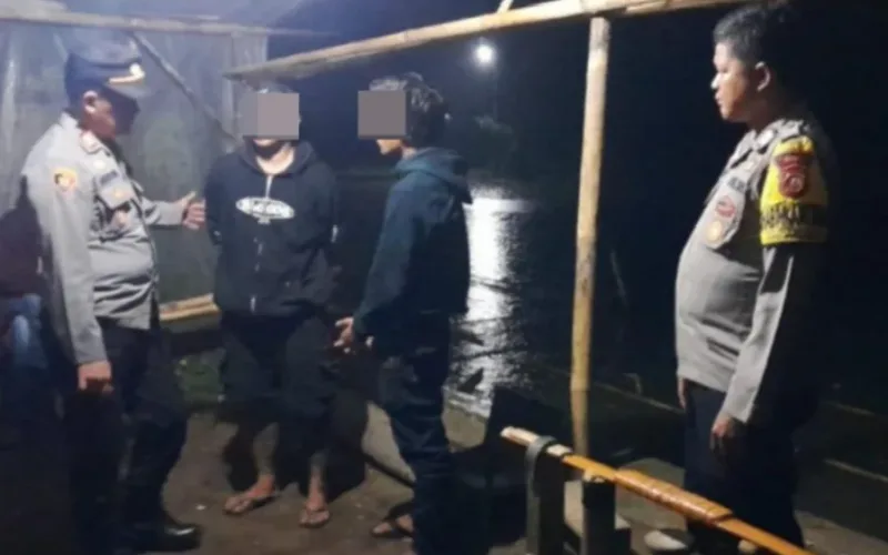 Polsek Wanaraja Gerebek Judi Adu Muncang, Delapan Orang Diamankan