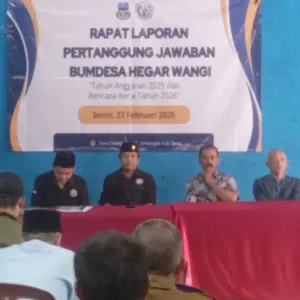 LPJ Ketua Bumdes Hegar Wangi Desa Ciwangi Sukses Tanpa Ada Interupsi