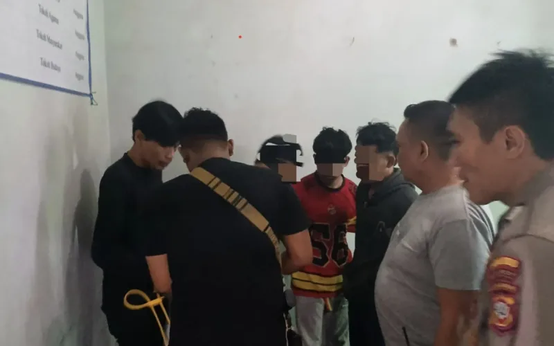 Team Sancang Polres Garut Dan Polsek Cisurupan Amankan Tiga  Pelaku Curas Di Sukaresmi