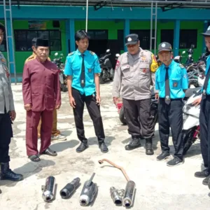 Pihak Sekolah Gandeng Polsek Sukawening Tertibkan Knalpot Brong