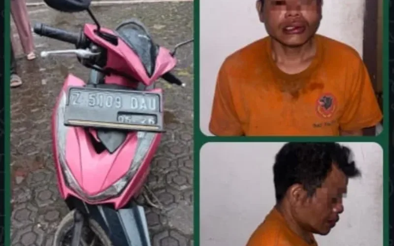 Aksi Curanmor Digagalkan, Polsek Cikajang Amankan Pelaku