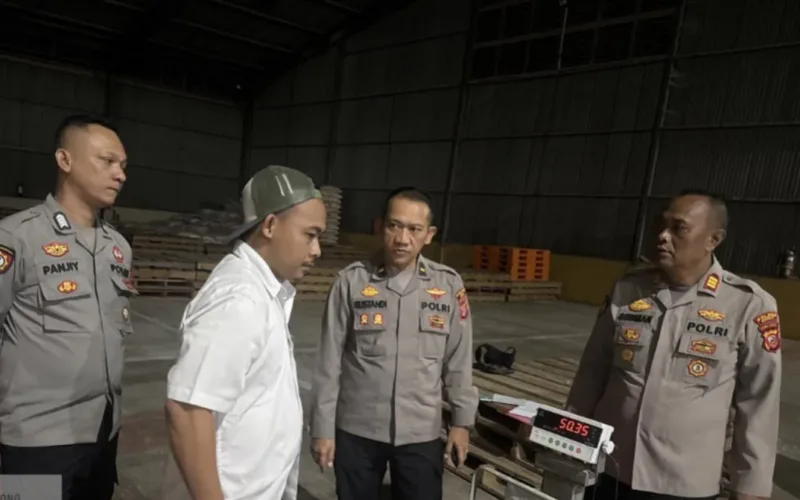 Kawal Ketahanan Pangan, Polsek Sukawening Monitoring Serapan Jagung Oleh Bulog Garut