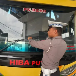 Satlantas Polres Garut Gelar Ramp Check Bus Di Terminal Guntur