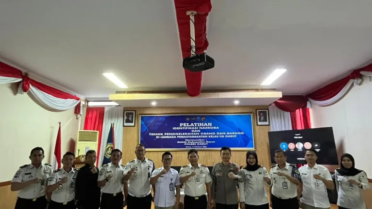 Perkuat Deteksi Dini Narkoba, Kasi Humas Polres Garut Jadi Narasumber Pelatihan Penggeledahan Di Lapas Kelas IIA Garut