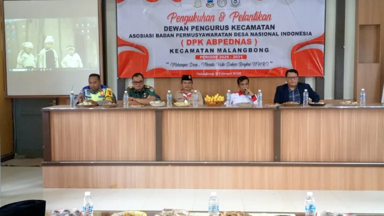 Pengukuhan Dan Pelantikan DPK ABPEDNAS Kecamatan Malangbong periode 2026-2031