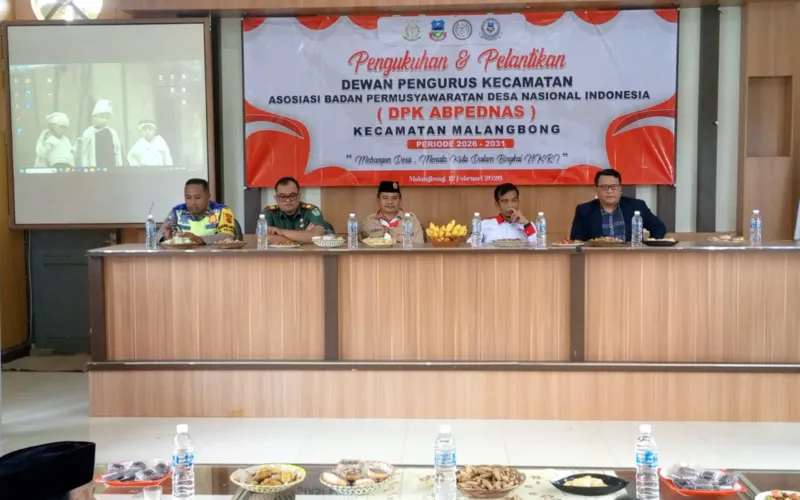Pengukuhan Dan Pelantikan DPK ABPEDNAS Kecamatan Malangbong periode 2026-2031