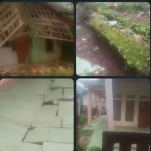Bencana Tanah Bergerak Dan Rumah Roboh Di Garut