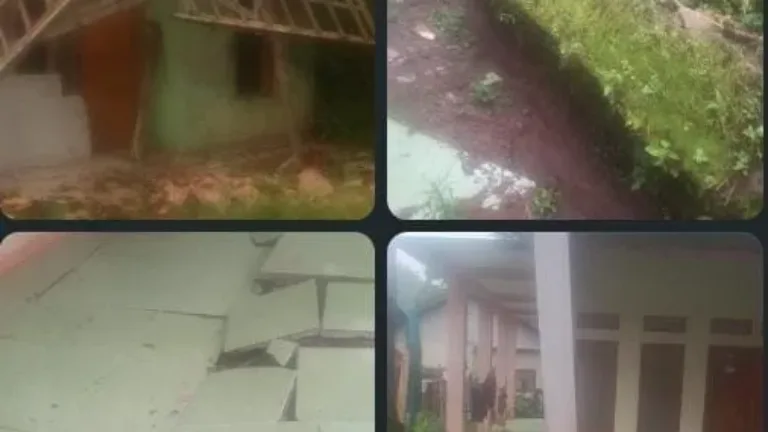 Bencana Tanah Bergerak Dan Rumah Roboh Di Garut