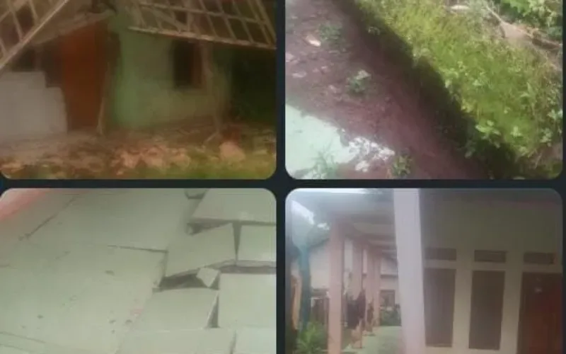 Bencana Tanah Bergerak Dan Rumah Roboh Di Garut