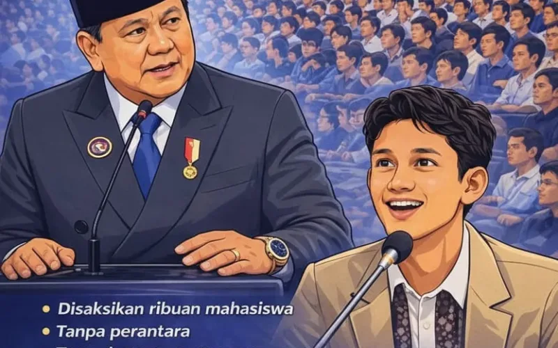 Ketua BEM UGM Layangkan Tantangan Debat Terbuka Kepada Presiden Prabowo Subianto