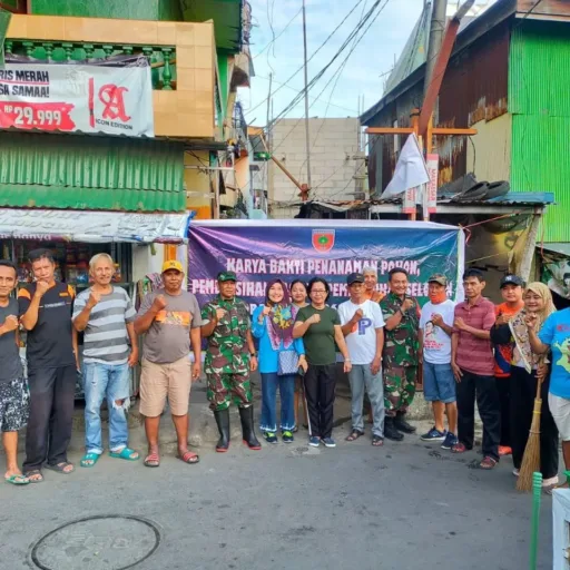 Koramil 06/Mamajang Gelar Giat Pelaksanaan Karya Bhakti Di Wilayah Kelurahan Mamajang Luar Kecamatan Mamajang