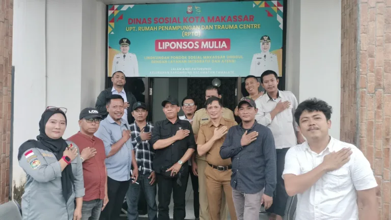 RAPAT KOORDINASI DAN SILATURAHMI UPT RPTC DINAS SOSIAL KOTA MAKASSAR BERSAMA UNSUR MASYARAKAT KELURAHAN BAROMBONG
