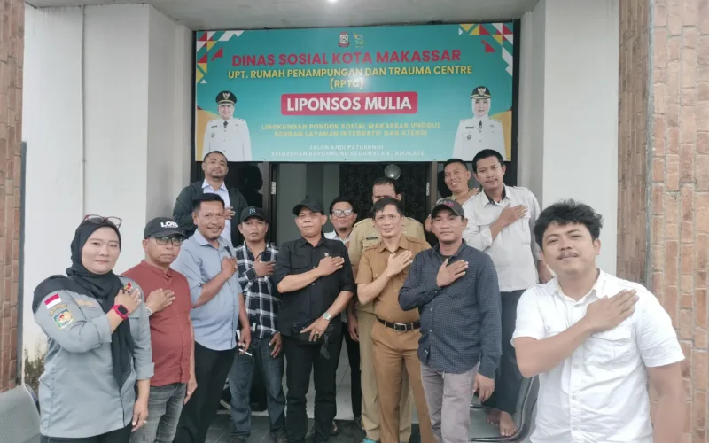 RAPAT KOORDINASI DAN SILATURAHMI UPT RPTC DINAS SOSIAL KOTA MAKASSAR BERSAMA UNSUR MASYARAKAT KELURAHAN BAROMBONG