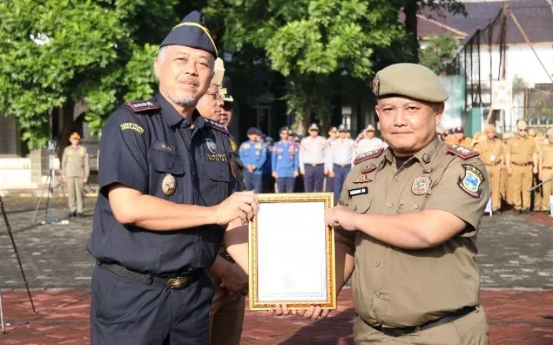 Satpol PP Kabupaten Garut Raih Penghargaan Empat Kali Berturut-turut dari Bea dan Cukai Tasikmalaya