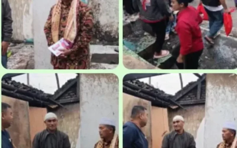 Kebakaran Hebat di Cikajang, Yudha Puja Turnawan Gerak Cepat Kunjungi dan Bantu Korban