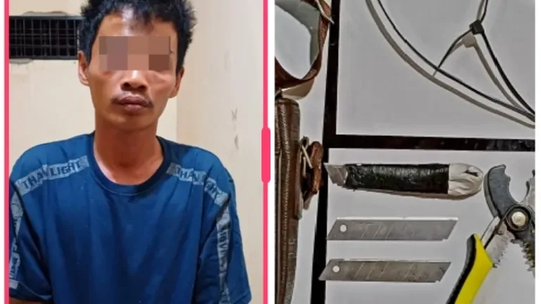 Gagal Curi Kabel Tower Diciduk Warga, Pelaku Diamankan Polres Garut