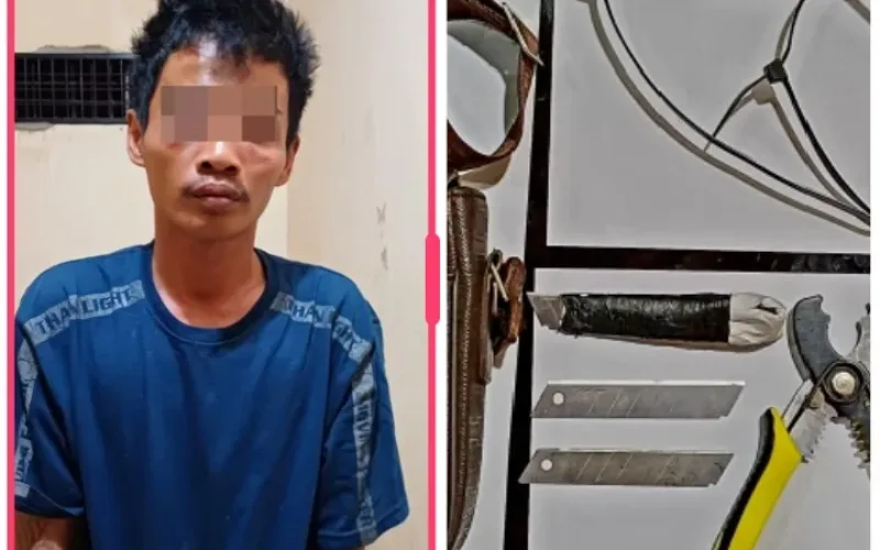 Gagal Curi Kabel Tower Diciduk Warga, Pelaku Diamankan Polres Garut