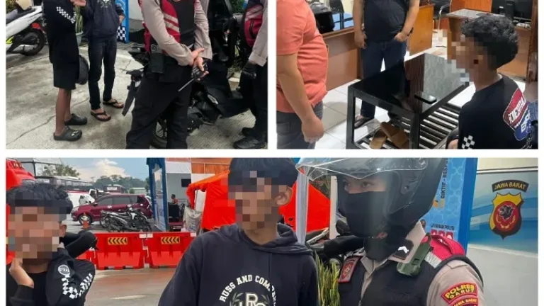 Patroli Presisi Sat Samapta Polres Garut Amankan Dua Pemuda Mabuk Yang Berkendara Ugal-Ugalan