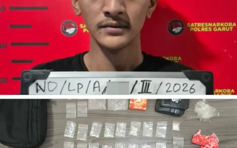Sat Narkoba Polres Garut Gagalkan 45 Paket Sabu Siap Edar