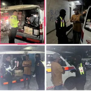 Tim Urai Kemacetan Sat Lantas Polres Garut Tindak Tegas Ambulance Bodong Angkut Pemudik Di Malangbong