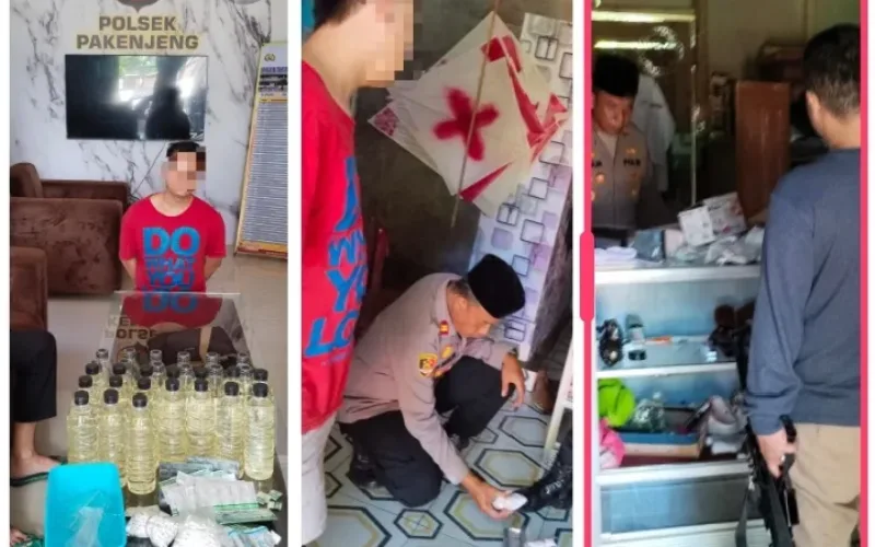 Polres Garut Bekuk Pelaku Penganiayaan, Temukan Ratusan Obat Terlarang Dan Miras