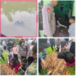 Polsek Bungbulang Lakukan Pengecekan Penemuan Mayat Di Sungai Cisaat
