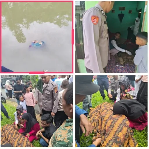 Polsek Bungbulang Lakukan Pengecekan Penemuan Mayat Di Sungai Cisaat