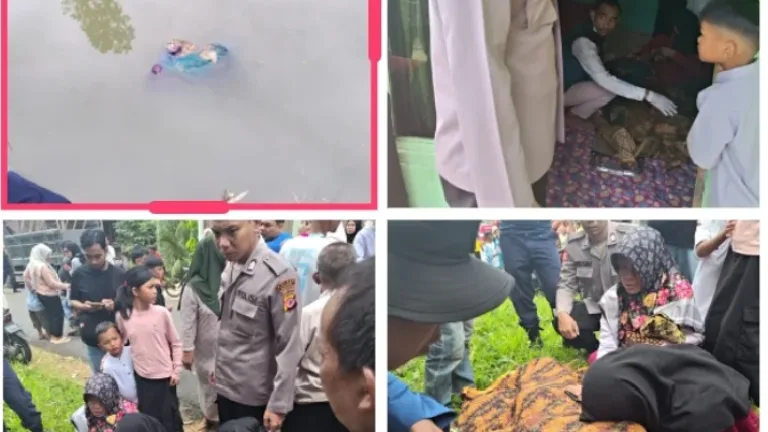 Polsek Bungbulang Lakukan Pengecekan Penemuan Mayat Di Sungai Cisaat