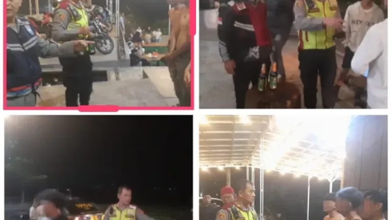 Patroli, Polsek Wanaraja Amankan 5 Remaja Yang Konsumsi Miras