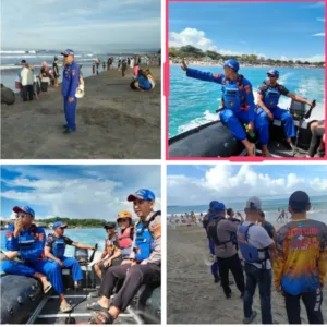 Sat Polairud Polres Garut intensifkan Patroli Antisipasi Lonjakan Wisatawan Di Pantai Selatan