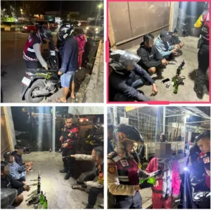 Patroli Sat Samapta Polres Garut Amankan Empat Penjual Miras Di Kerkop
