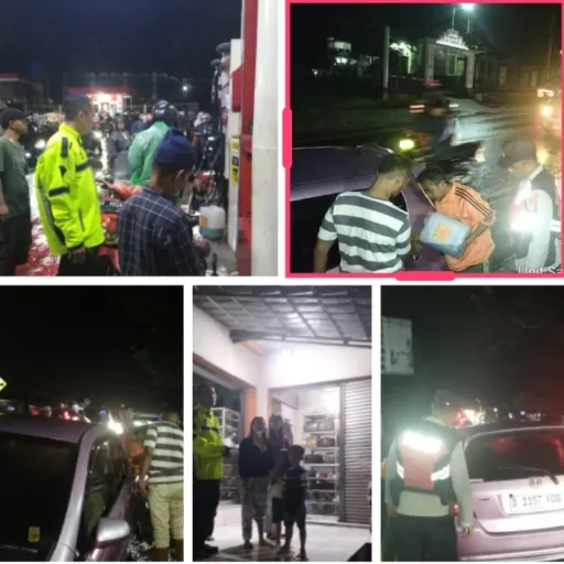 Respon Cepat Layanan 110,Polisi Bantu Pengendara Kehabisan Bensin di Malangbong