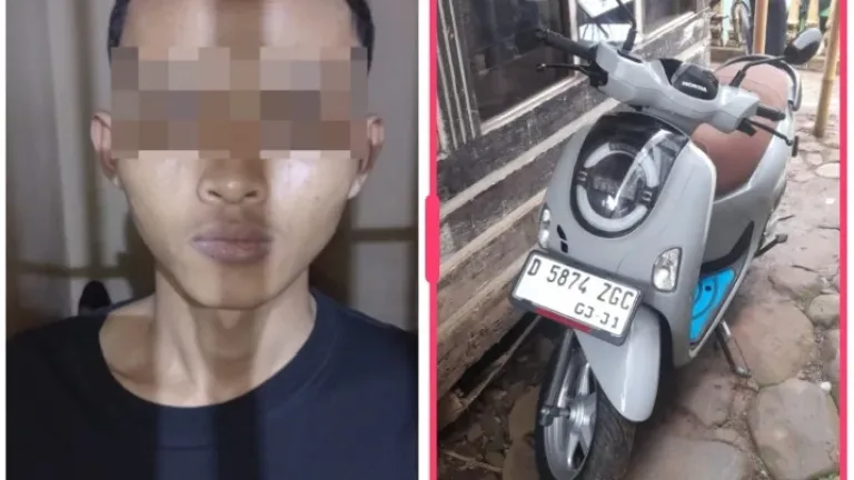 Aksi Curanmor Gagal, Pelaku Motor Scoopy Di Malangbong Berhasil Diamankan Polsek Malangbong