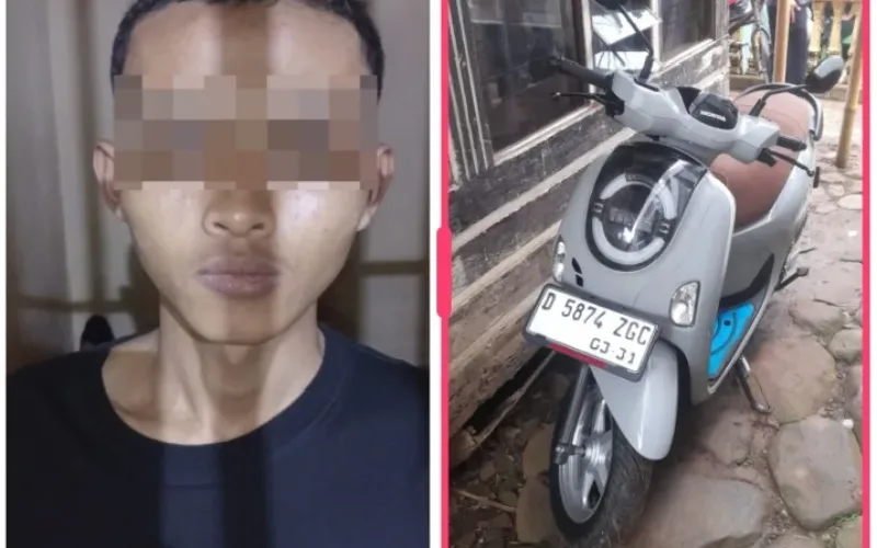 Aksi Curanmor Gagal, Pelaku Motor Scoopy Di Malangbong Berhasil Diamankan Polsek Malangbong